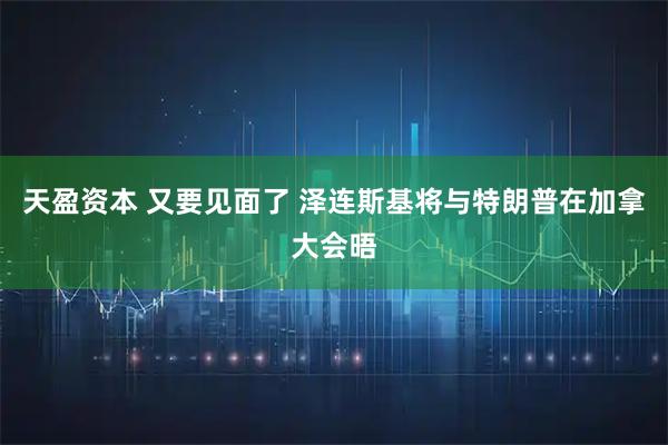 天盈资本 又要见面了 泽连斯基将与特朗普在加拿大会晤