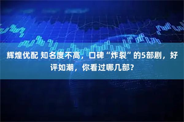 辉煌优配 知名度不高，口碑“炸裂”的5部剧，好评如潮，你看过哪几部？