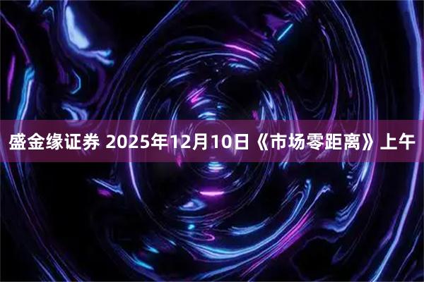 盛金缘证券 2025年12月10日《市场零距离》上午
